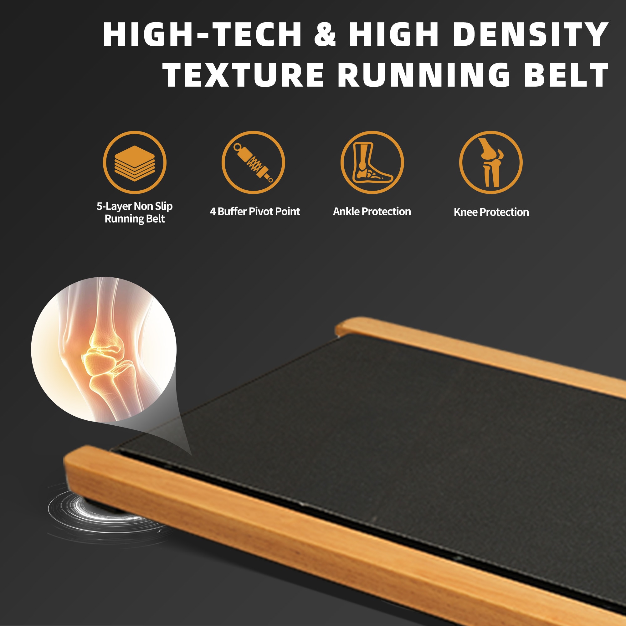 6% Incline Walking Pad Treadmill - Portable Compact Treadmills Under Desk Treadmill, Incline Treadmills For Home Office, Upright Stand, 1HP Portable Treadmill With 220 Lbs Capacity,LED Display_voghion.com